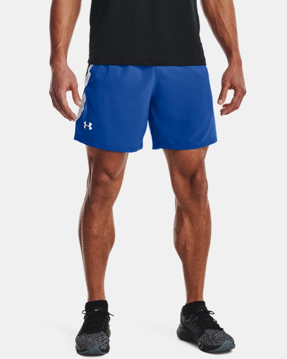 Men's UA Launch SW 7'' Shorts, Blue, pdpMainDesktop image number 0